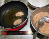 レンコンと鶏ひき肉の落とし揚げ2025作り方3写真