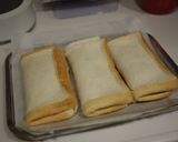 食パンでブリトー風ハムチーズ作り方1写真