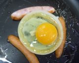 朝食どんぶり№1♪目玉焼き丼作り方2写真