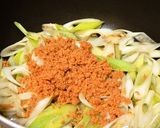 ❤長ねぎと鮭フレークとの甘～い出会い❤作り方3写真