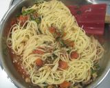 イタリアンパセリとシメジのトマトパスタ作り方8写真