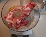 フープロで♪【豚肉団子のみそ煮】♪作り方2写真