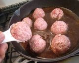 フープロで♪【豚肉団子のみそ煮】♪作り方6写真