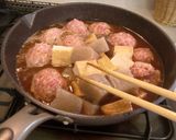 フープロで♪【豚肉団子のみそ煮】♪作り方7写真