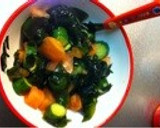 きゅうりとトマトとワカメの酢の物作り方3写真
