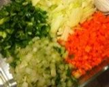 ひよこ豆キーマカレー☆途中でお子様カレー作り方1写真