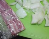 玉ねぎと豚肉の柚子こしょうパスタ作り方2写真