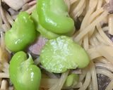 簡単　そら豆とベーコンパスタ作り方15写真
