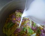 朝食スープ♪春キャベツ食べるミルクスープ作り方3写真
