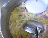 朝食スープ♪春キャベツ食べるミルクスープ作り方4写真