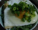 卵かけご飯♪残り物の春菊で最高( ´∀`作り方3写真
