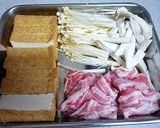 ★豚肉と厚揚げときのこのバターしょうゆ炒作り方1写真