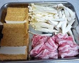 ★豚肉と厚揚げときのこのバターしょうゆ炒作り方1写真