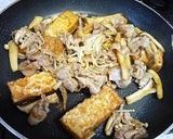 ★豚肉と厚揚げときのこのバターしょうゆ炒作り方4写真