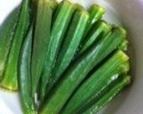 超簡単...5分...丼で.オクラの青煮作り方3写真