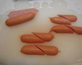簡単！ちっちゃいウインナーのハート❤作り方1写真