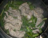 メキシコ風；豚肉とニンニクの芽の炒め物。作り方5写真