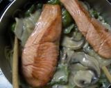 鮭のクリームスパゲティ。作り方13写真
