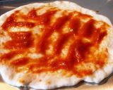 ガスコンロの魚焼き機で薄焼きピザ作り方4写真