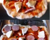 ガスコンロの魚焼き機で薄焼きピザ作り方5写真