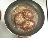 ハンバーグ　ワサビ醤油ソースで♪作り方4写真