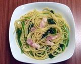 ほうれん草ベーコン醤油パスタ作り方10写真