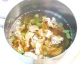 豚とインゲンのごま和風スープ♪作り方4写真