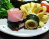 ハートのおにぎりケーキ風（？）弁当作り方10写真