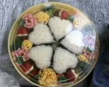 ハートのおにぎりケーキ風（？）弁当作り方15写真