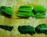 ヘルシー！小松菜の塩昆布和え作り方1写真