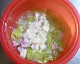レンジで1人分♪春野菜クリームシチュー作り方2写真
