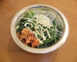 キムチと水菜のサラダ作り方2写真