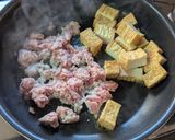 厚揚げでかさまし!ひき肉とニラの中華炒め作り方4写真