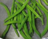 インゲン辛肉あんかけ作り方1写真