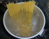 ベ－コンとチンゲン菜のトマトパスタ★作り方3写真