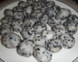 ダシダで味つけ胡麻里芋団子作り方3写真
