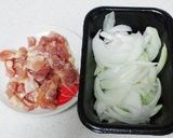 ★節約つゆだく親子豆腐丼★作り方1写真