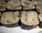 わらびと干しエビの中華風味炊き込みご飯作り方6写真