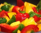 疲労回復！パプリカと鶏胸肉のカラフル炒め作り方11写真