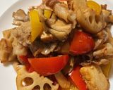 豚ばら肉と厚揚げの味噌ポン酢炒め作り方10写真