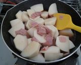 簡単とろっとろ～❤かぶとベーコンの炒め煮作り方4写真
