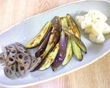 茄子メインの野菜ソテー　肉味噌あんかけ作り方7写真