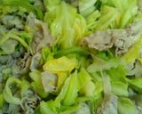 超簡単☆豚肉と春キャベツの炒め物作り方6写真