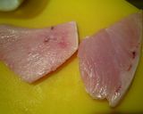 2分焼く、ぱりっとめかじきのパン粉ソテー作り方1写真
