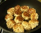 たけのこ入り鶏つくねの照り焼き作り方5写真