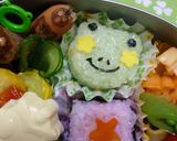 おにぎりでカエル　✿野菜の抜き型使用✿作り方12写真