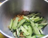 ☆クラゲとキュウリの食べるラー油和え☆作り方4写真