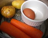圧力なべDEポテトサラダ作り方2写真