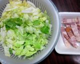調味料いらず*白菜とベーコンの蒸し煮作り方1写真