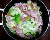 調味料いらず*白菜とベーコンの蒸し煮作り方2写真